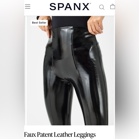 Spanx faux patent leather leggings - Picture 3 of 11